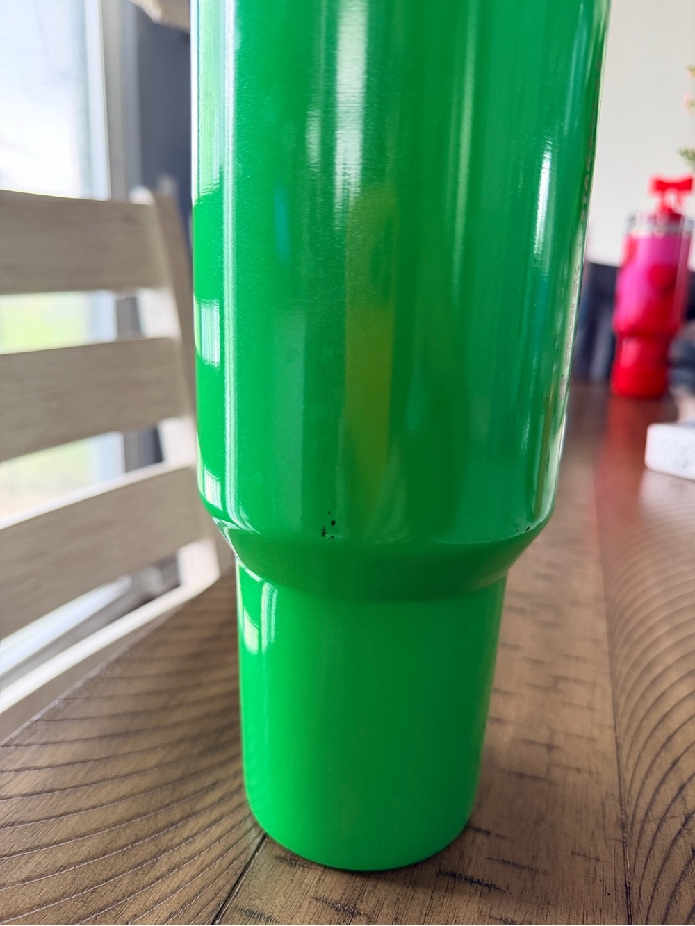Used Starbucks Stanley Bright Green Tumbler with Handle and Straw 40 oz - Picture 4 of 5